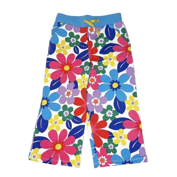 Boden floral pop drawstring wide leg crop pants 10Y - Picture 9 of 9